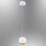Opviq Lámpara de araña 2806-1A-01 en Blanco con Cristal Opalino